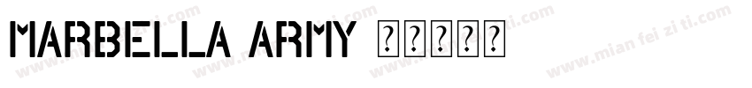 Marbella Army字体转换